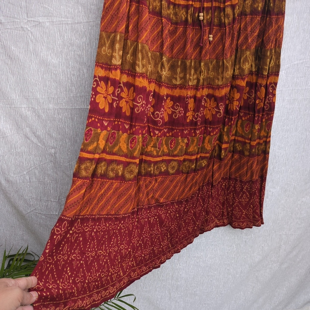 Vintage 90s Liz Baker Womens Maxi Skirt Floral Large - Picture 4 of 11
